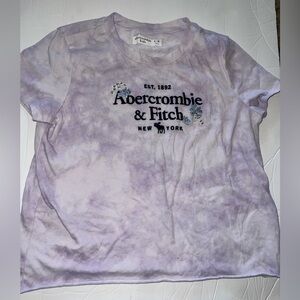 Abercrombie Tie dye graphic logo tee